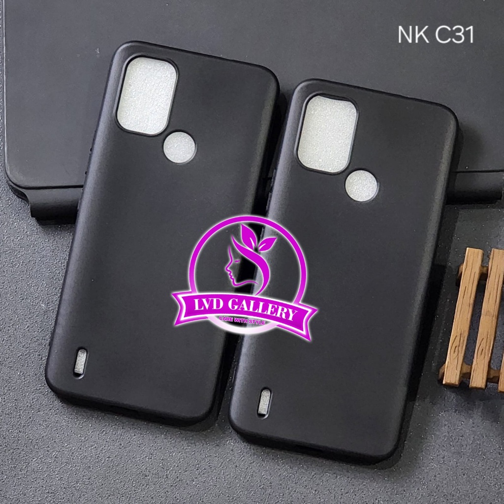 Nokia C31 Nokia C21 Plus Nokia C12 Case Macaron Square Black Softcase Slim Matte Case Nokia C31 Noki