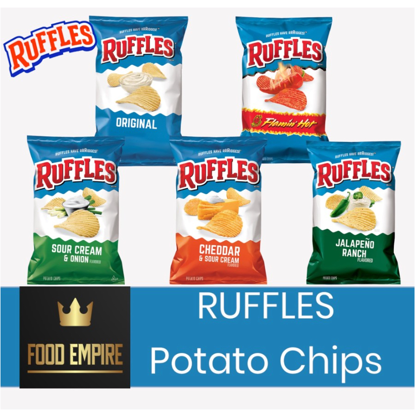 

RUFFLES Potato Chips 6,5 oz | Keripik Kentang USA