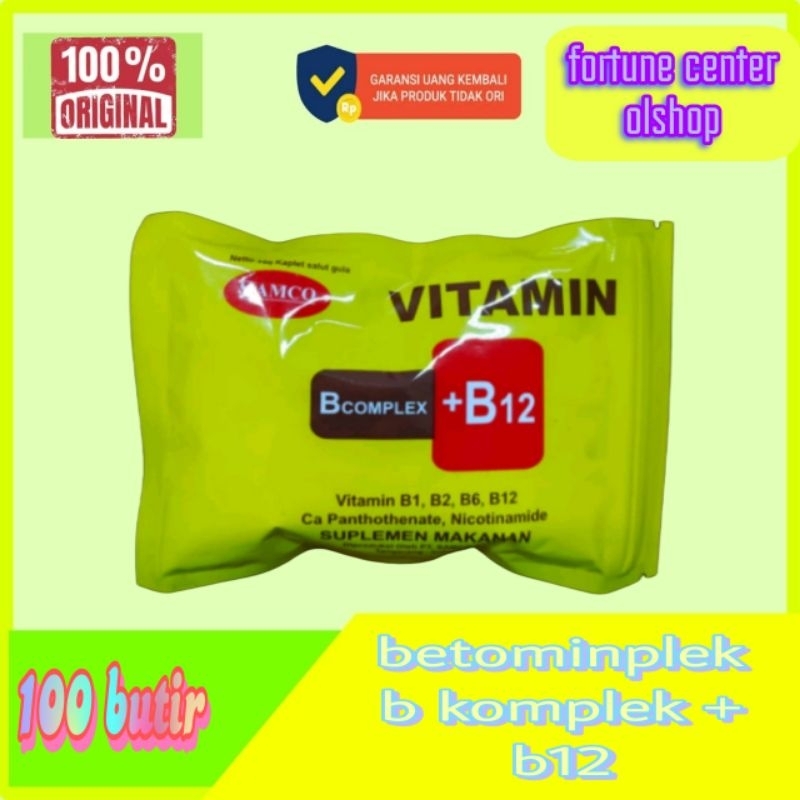 betominplek vitamin b complek plus b12 lengkap vitamin b1 b2 vitamin b6 betominplex obat penambah st