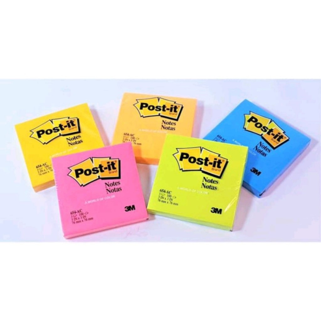 

Sticky Notes Memo Post It 654 - 3M Warna Warni MURAH
