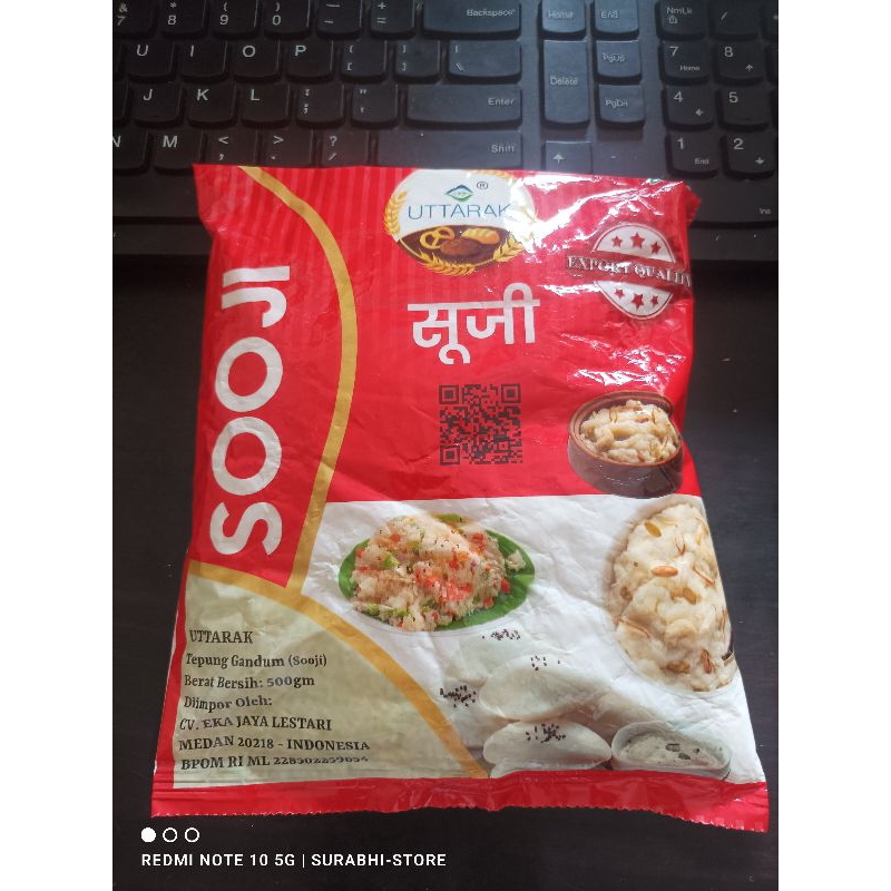 

Sooji (coarse granules) tepung suji