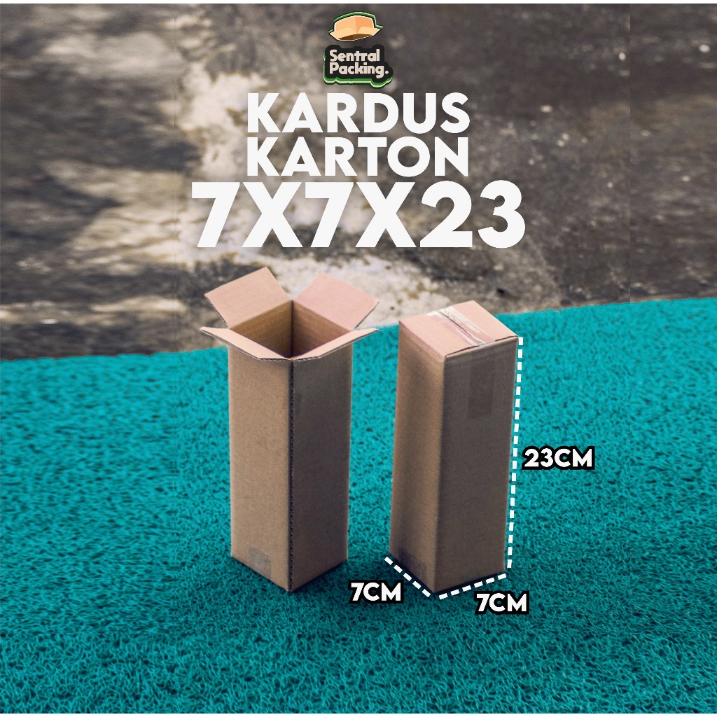 

Kardus Karton Polos / 7x7x23 / Kardus Packing / B-Flute