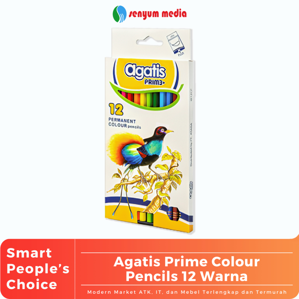 

Agatis Prime Colour Pencils 12 Warna (1 Pcs) (S:SET)