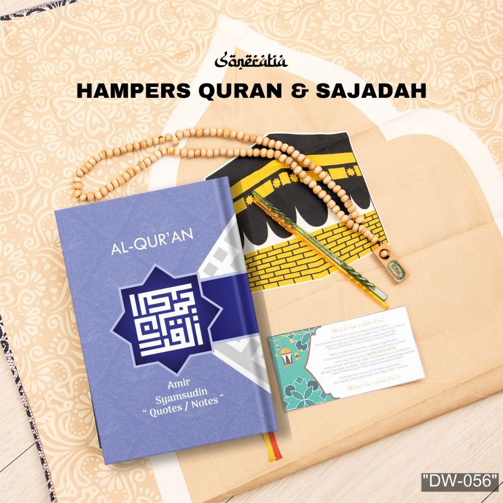 ❤️ SONERATIA - Hampers Alquran Sajadah Tasbih Pacar Kado Bestie Free Gift Card Salempang Clara Hari Ibu Ceramic Box Quran