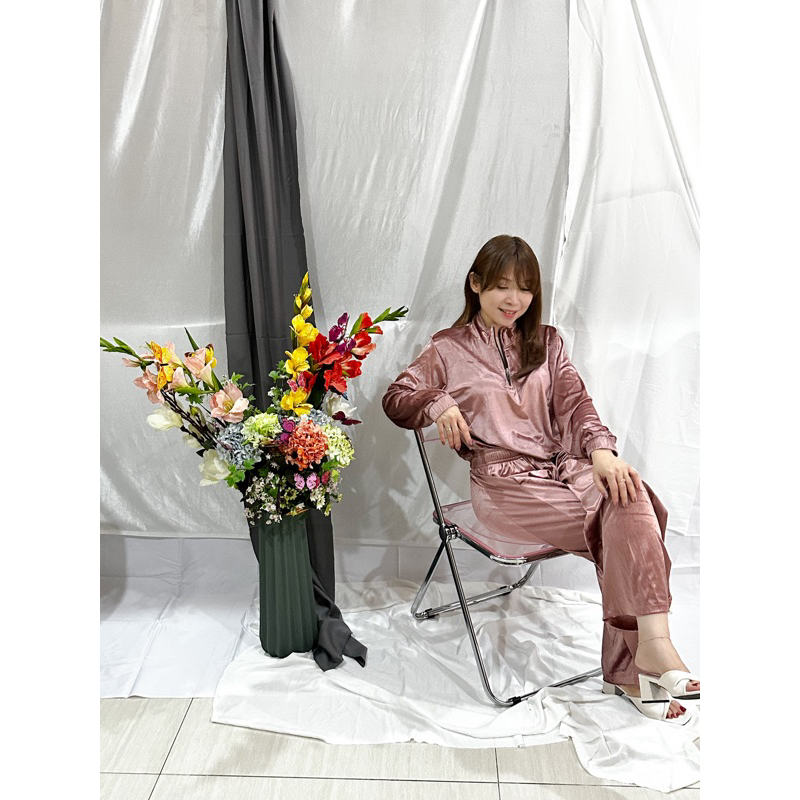 [See This] CELINE SET - SETELAN JACKET + CELANA VELVET WANITA