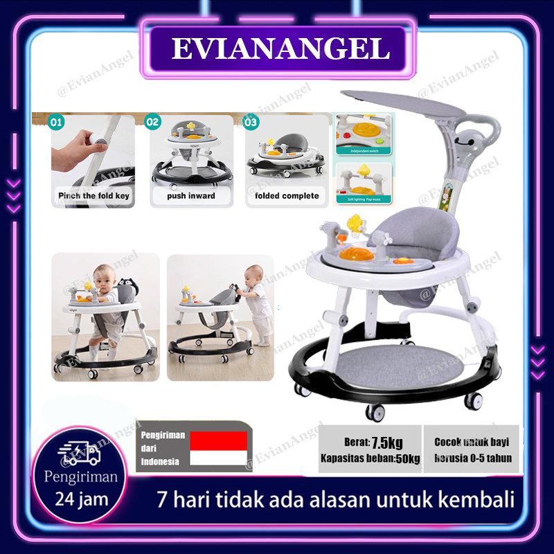 Baby Walker Family Terbaru Sepeda Bulat Bayi Kereta Bayi Belajar Jalan Apollo Bayi Baby Family Walke