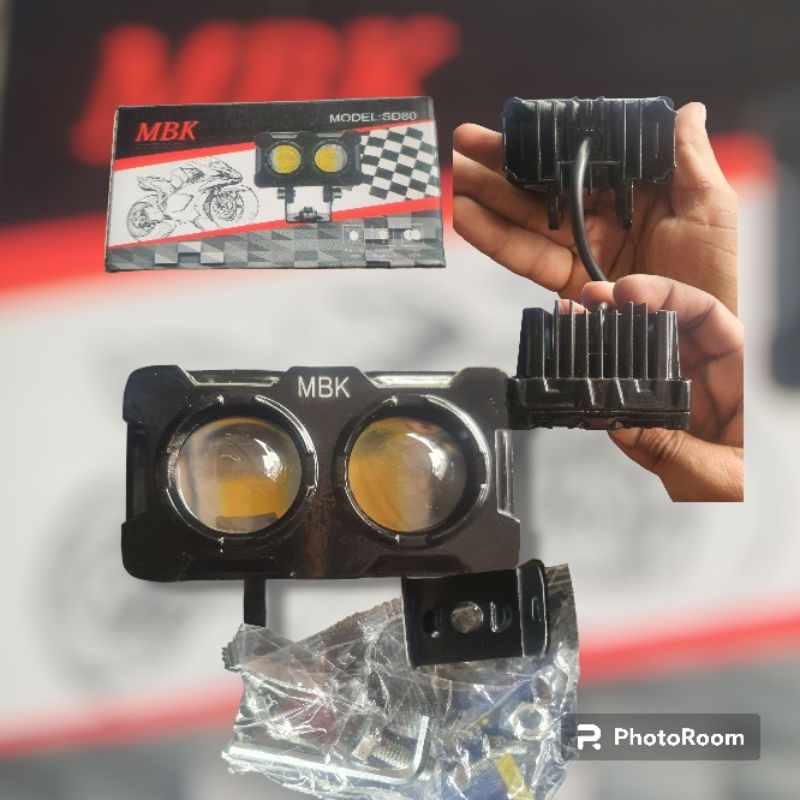 Lampu sql 2 mata d2 laser 2warna non topi