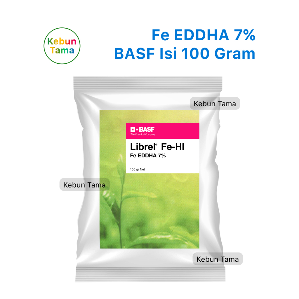 Pupuk Fe EDDHA 7% Librel Fe Hi BASF Chelate Isi 100 Gram