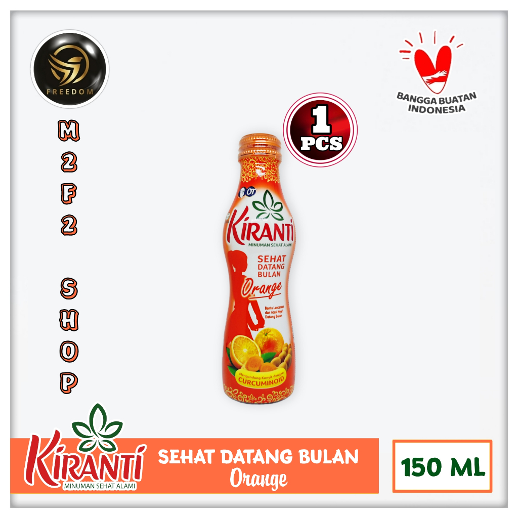 

Kiranti Minuman Kesehatan Datang Bulan Orange Juice | Jus Jeruk - 150 ml (Kemasan Satuan)