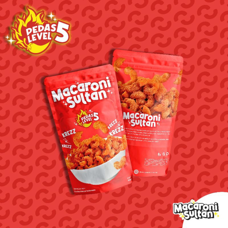 

Makaroni Sultan Pedas Level 5 (50gr)