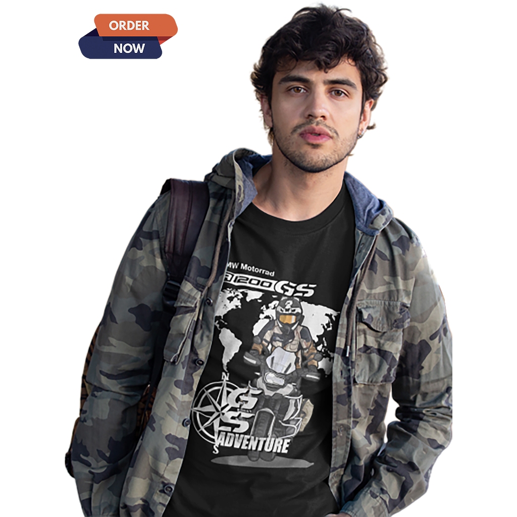 KAOS BMW GS1200 1250 / BAJU OTOMOTIF TOURING / T-SHIRT DISTRO PRIA WANITA / OTOMOTIF / ADVENTURE