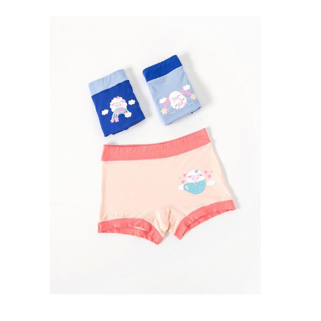 Young Curves Panty Sky Sheep Modal, Boxshort C24-100171 - Light Blue