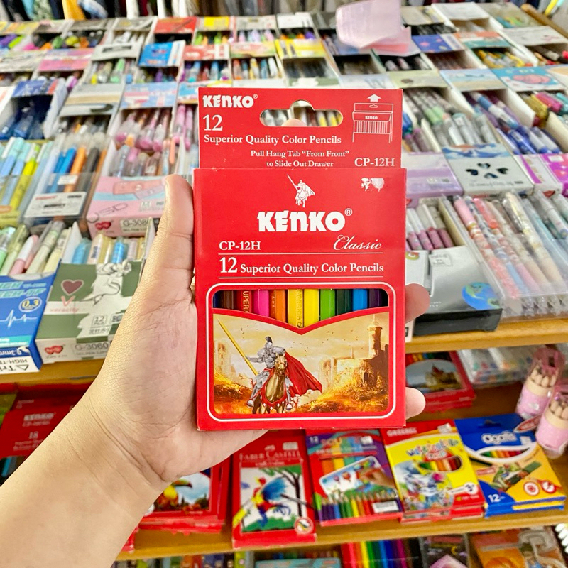 

PENSIL WARNA KENKO 12 PCS 12 WARNA 12C CP-12H PENDEK