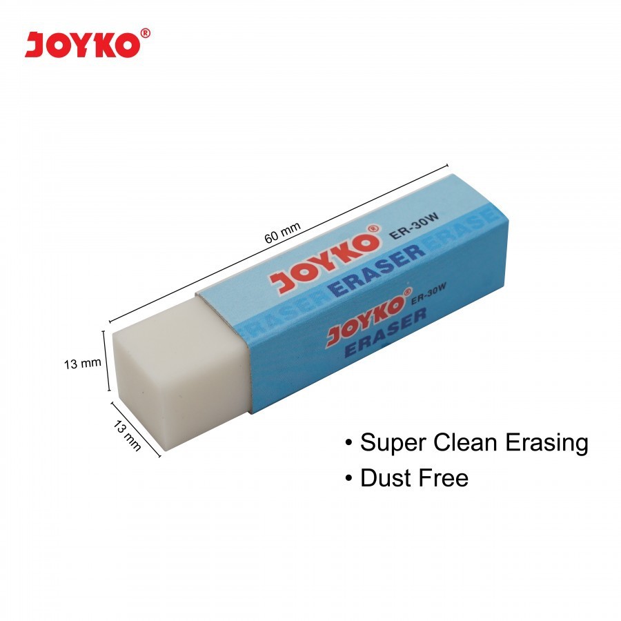 

JOYKO ER-30W STIP Putih Penghapus Pensil ukuran Panjang - Satuan