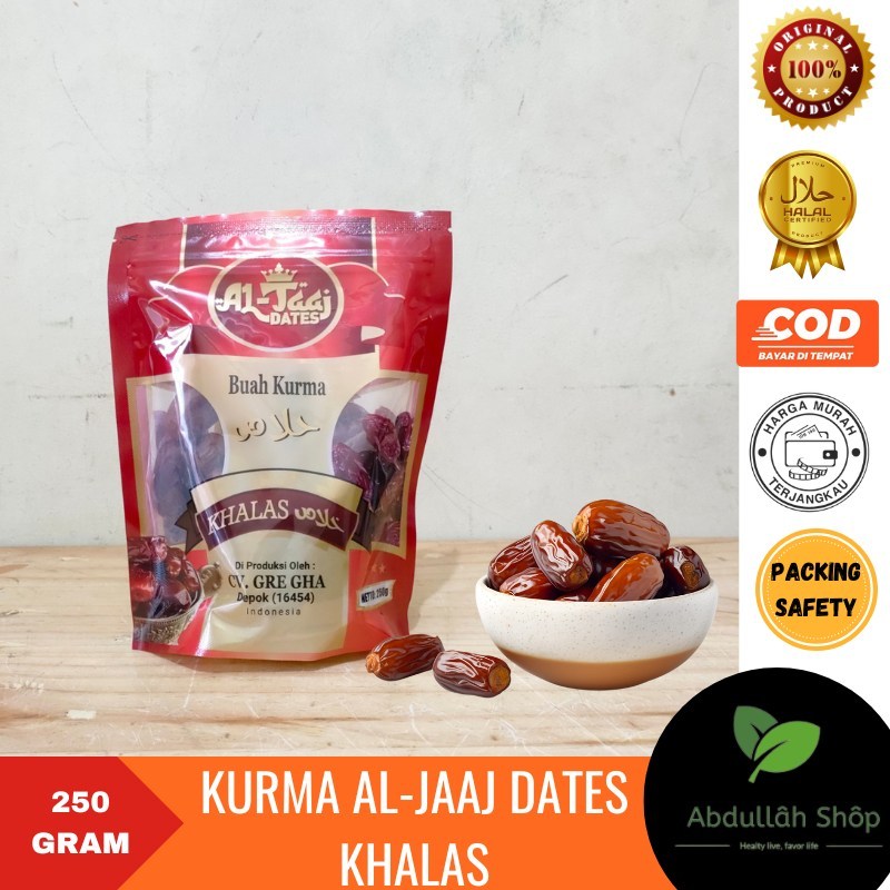 

Kurma Golden Dates Khalas 250 Gram Kemasan Baru