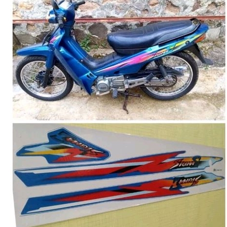 Striping stiker Yamaha sigma e tahun 99 custom