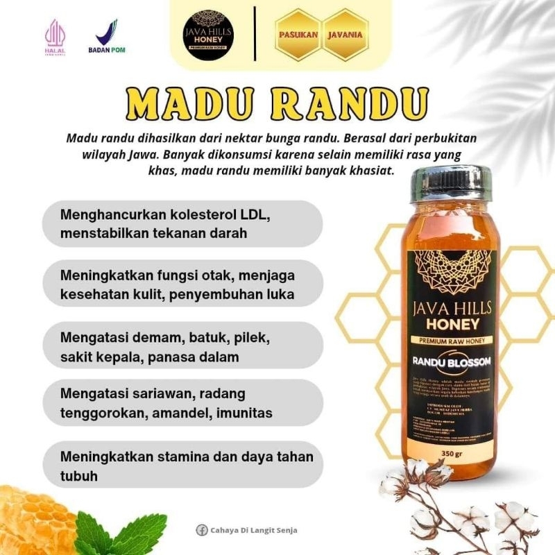

Madu Murni Java Hills Madu Randu Blossom