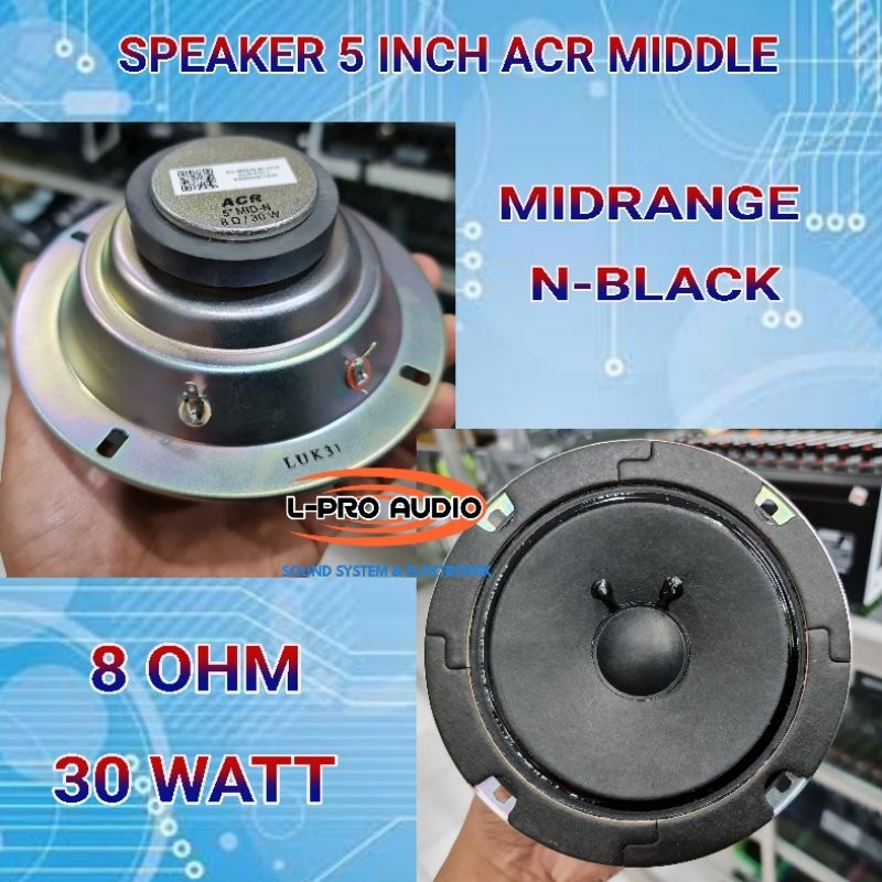 Speaker ACR 5 inch N black midle middle midrange