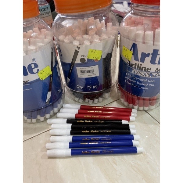 

SPIDOL KECIL ARTLINE MARKER MERAH DAN BIRU GROSIR JUAL PERBIJI ORI