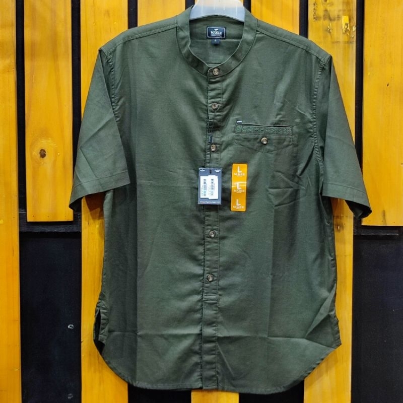 M.GEE ORIGINAL 012 Atasan Kemeja Koko Kemko Pria Lengan Pendek