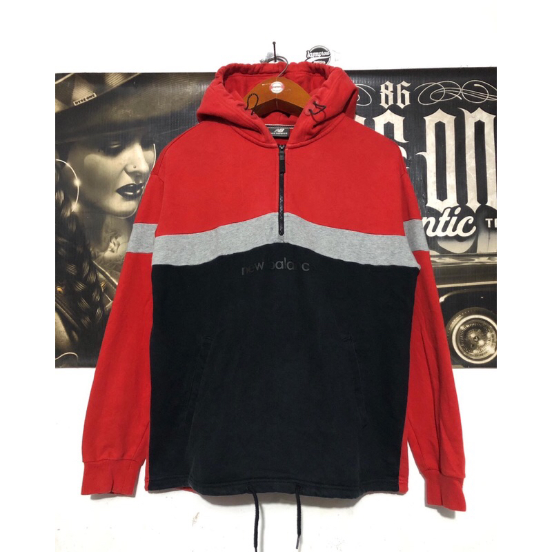 half zip hoodie new balance