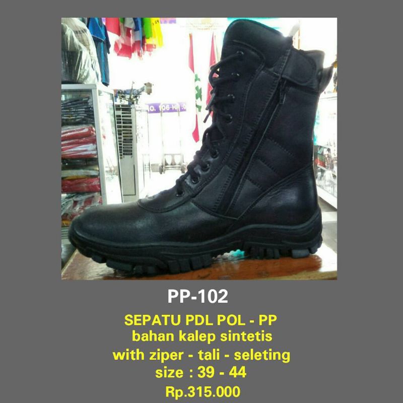 sepatu pdl satpam pemadam pol pp