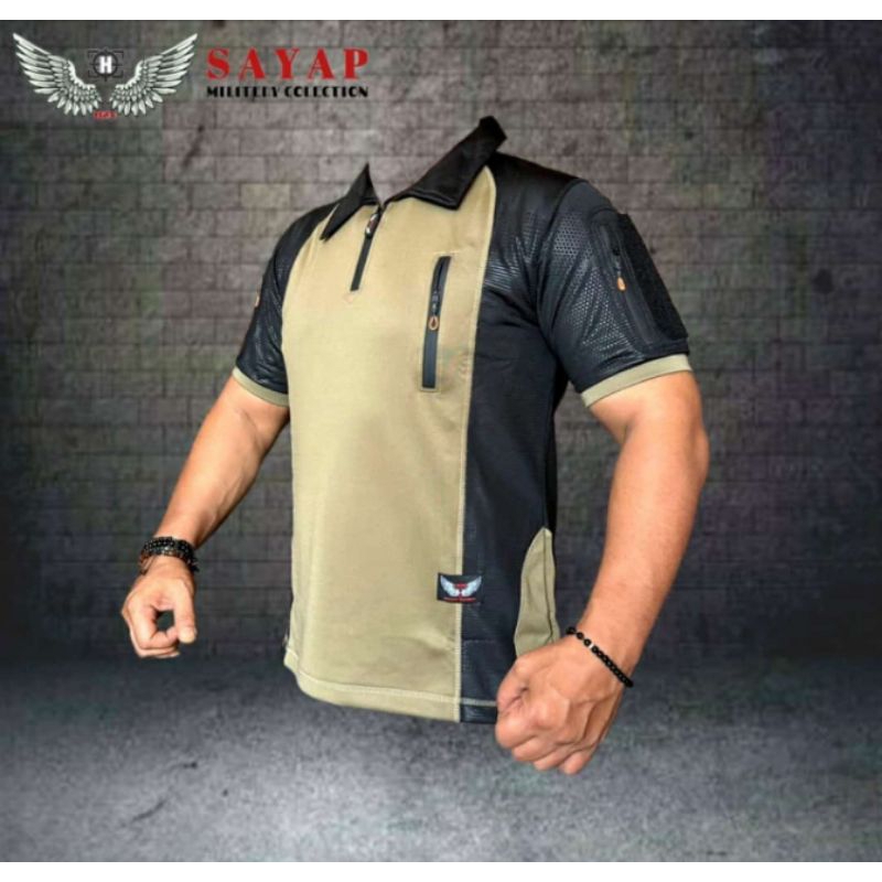 BAJU KAOS BDU TNI,BAJU WANGKI BDU LENGAN PENDEK SCUBA IMPORT,KOAS BDU TNI AU AL AD POLRI POL PP