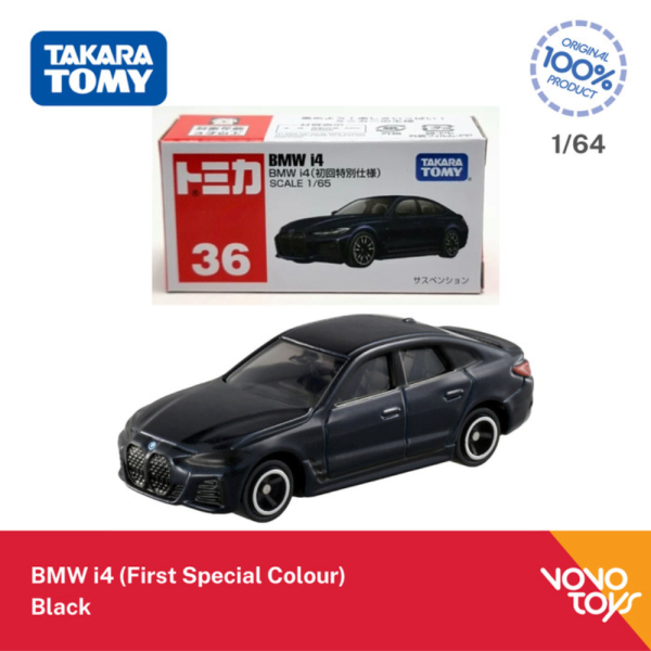 Unik Tomica Reguler 36 BMW i4 Black First Special Colour Limited