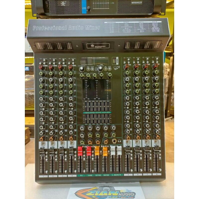 MIXER  Soundqueen phoenix 8 CHANEL original bergaransi efek alesis cess