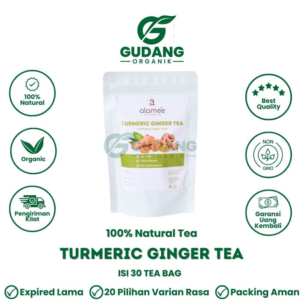 

Turmeric Ginger Tea Teh Bunga Celup Kunyit Jahe Meningkatkan Kekebalan Tubuh Minuman Herbal Tea Siap Seduh Alami