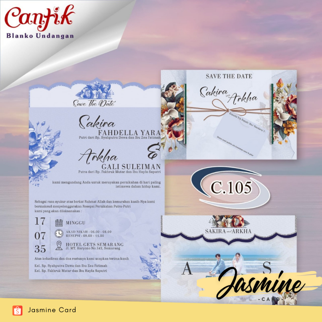 BLANGKO UNDANGAN PERNIKAHAN CANTIK 105 DESAIN UNIK HARGA TERJANGKAU