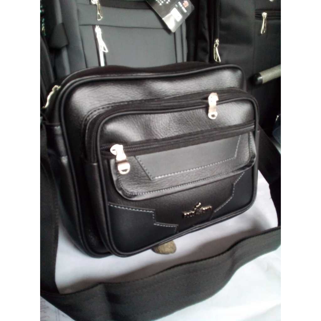 PDO TS210 (Exclusive Styles) POLO STAR ORIGINAL TAS SLEMPANG KULIT PRIA [WATERPROOF] / ukuran sedang