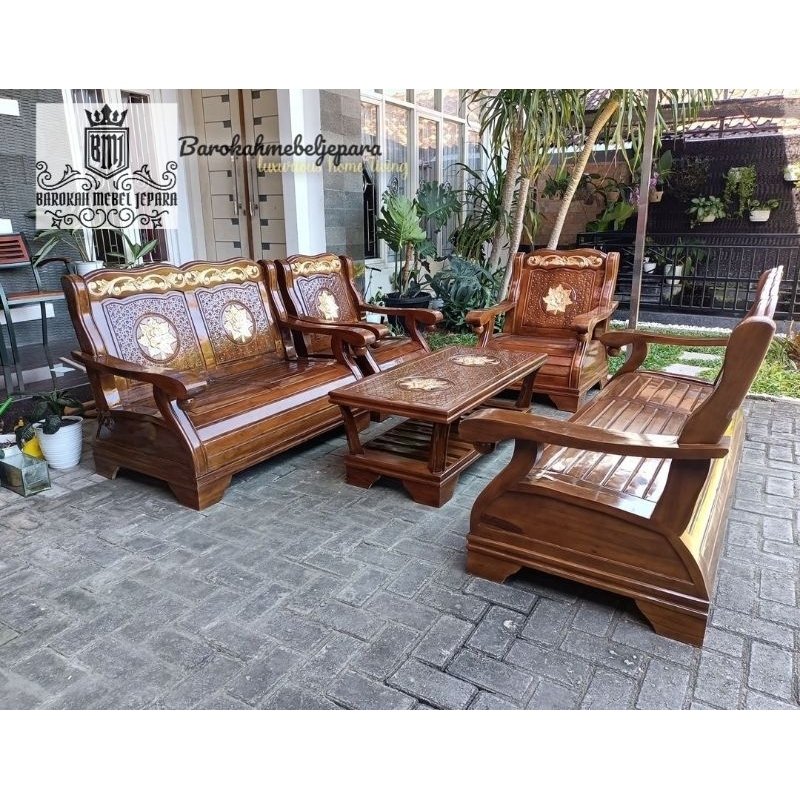 Kursi tamu Jati Tulangan kokoh 3211 , sofa ruang tamu , kursi jati , kursi