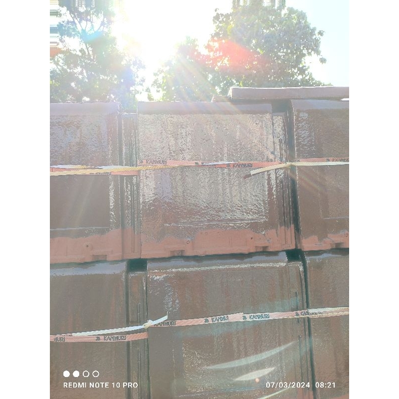 genteng keramik kanmuri flat natural kw 2