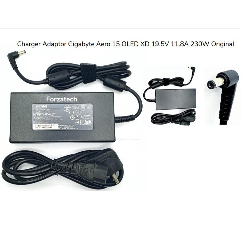 Charger Adaptor Gigabyte Aero 15 OLED XD 19.5V 11.8A 230W Original New Bergaransi 3 Bulan