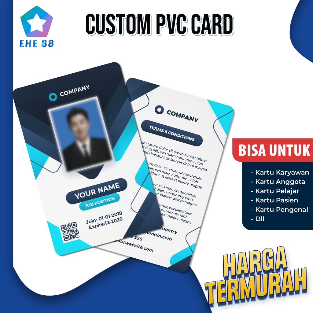 

Cetak ID Card / Plastic PVC / Kartu Member / ID Card Karyawan