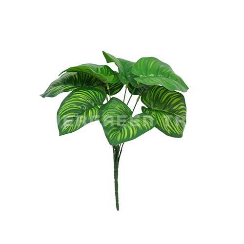 DAUN HIAS / DAUN PALSU / DAUN DEKORASI / DAUN IMPORT / 9 HEAD PLASTIC LEAVES GREEN