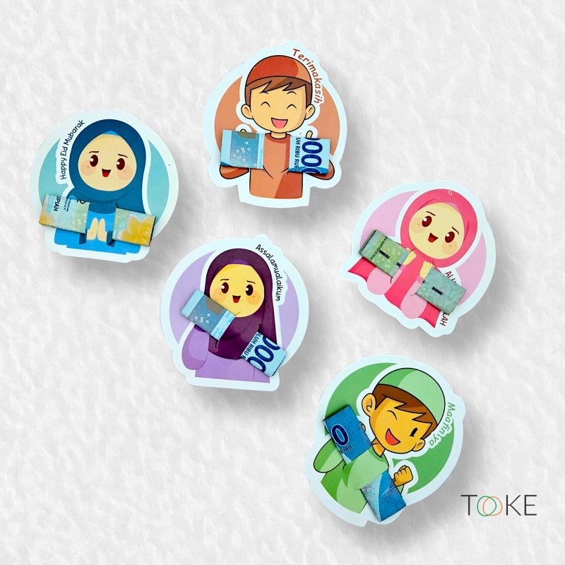 

(random 10 pcs) amplop lebaran lucu unik,amplop angpau karakter bahan tebal ,amplop lebaran unik