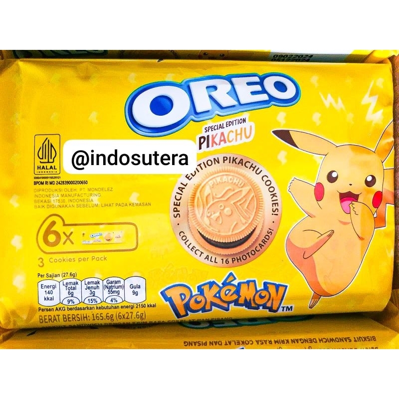 

Oreo Pokemon Pikachu Kraft Sandwich Choco banana multipack Special Edition 165.6gr