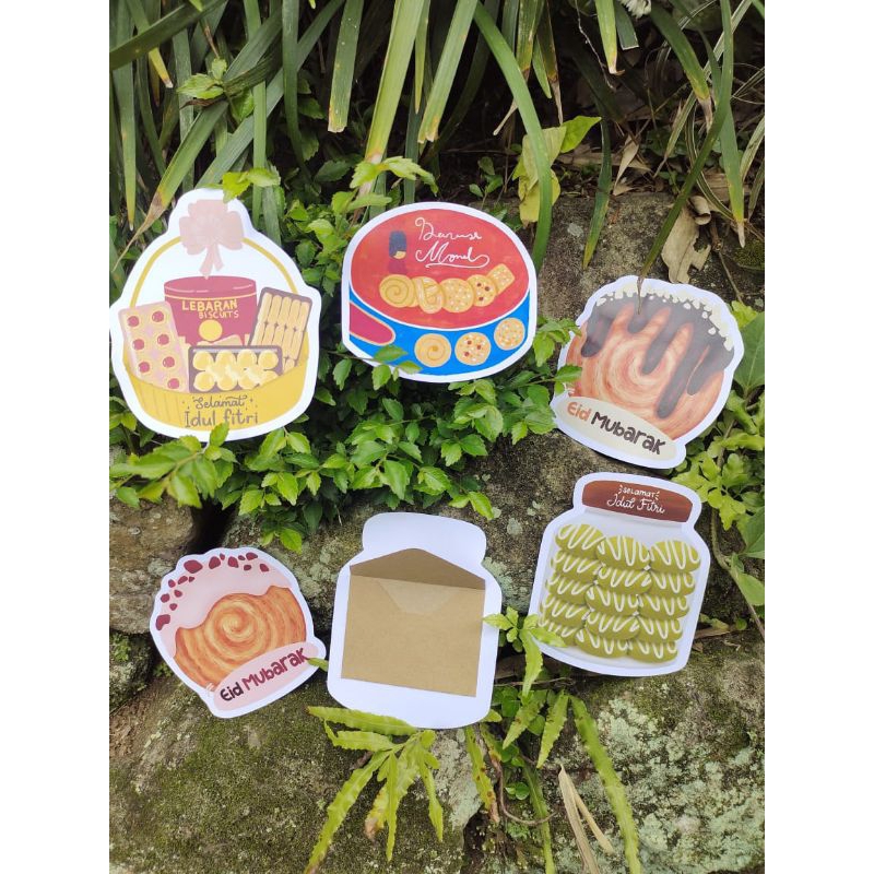

(ISI 6 Pcs) Amplop Lebaran 3D Cromboloni viral Series Cake 2024 / Angpao THR Unik / Amplop Idul Fitri