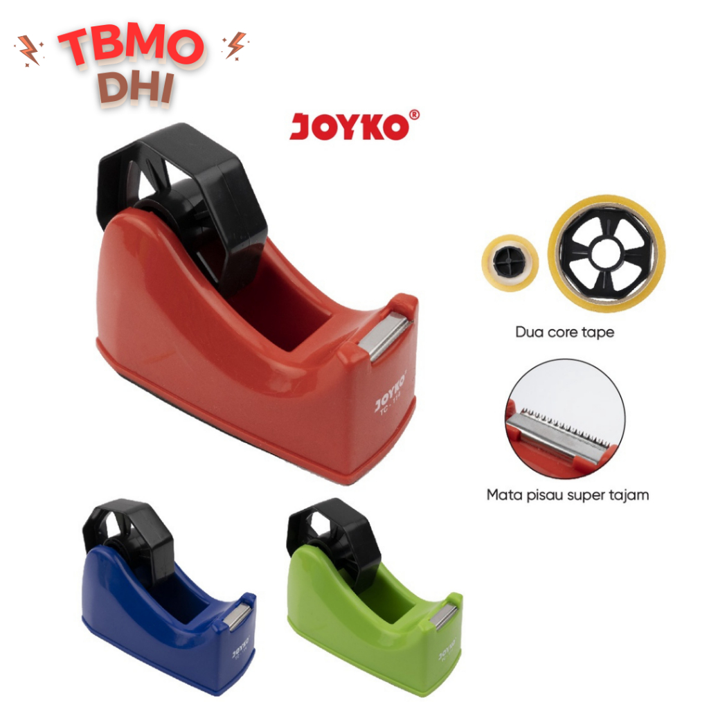 

Tape Cutter / Tape Dispenser / Tempat Pemotong Isolasi Joyko TC-114