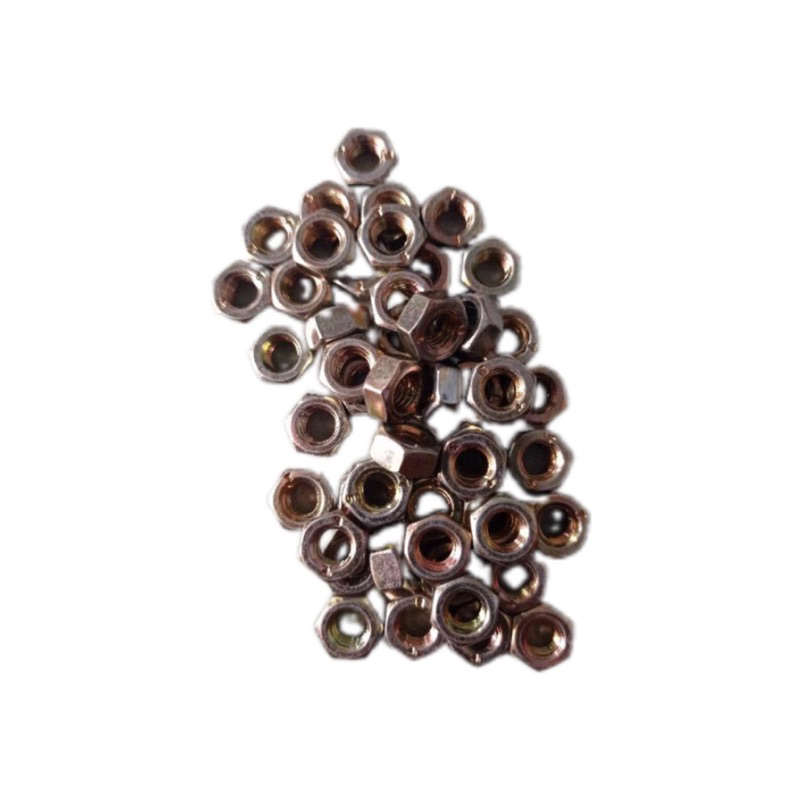 25 PC mur 6mm kuning / mur untuk baut kunci 10