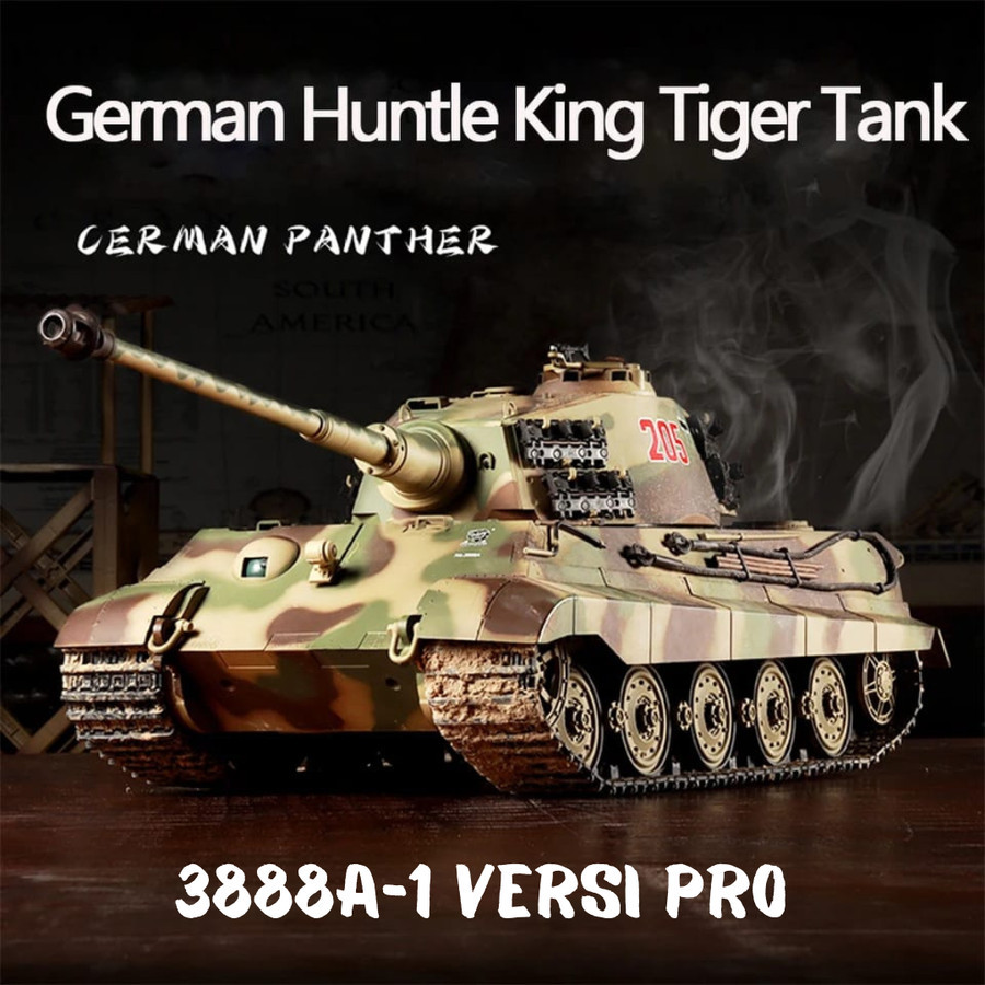 Rc Tank Henglong Millitary Germany 3888A-1 King Tiger 1/16 Gear Metal