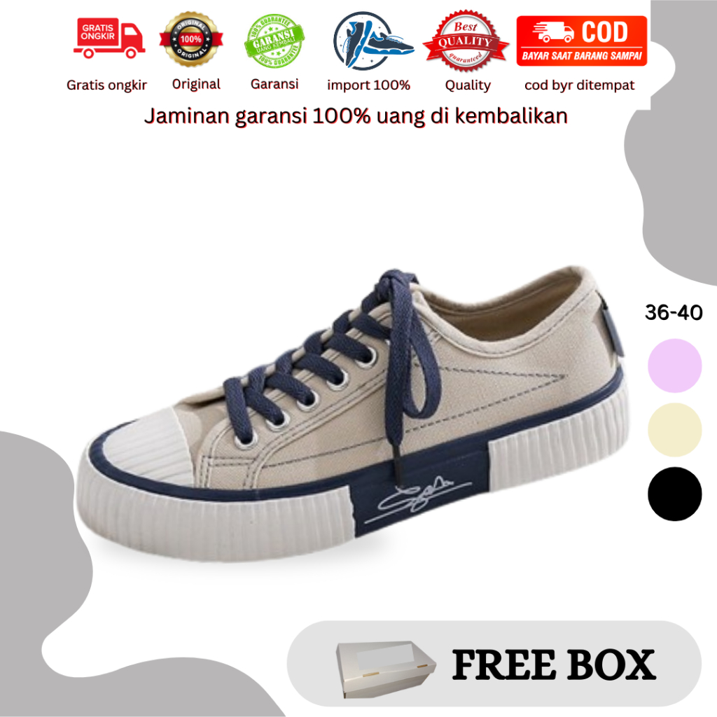 Keedo.mall 210197 Sepatu Sneakers Wanita Premium