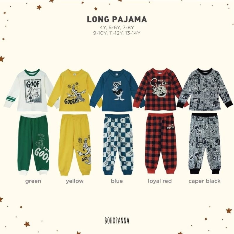 BOHOPANNA - BOHOPANNA X DISNEY - LONG PAJAMA DISNEY - SETELAN PANJANG