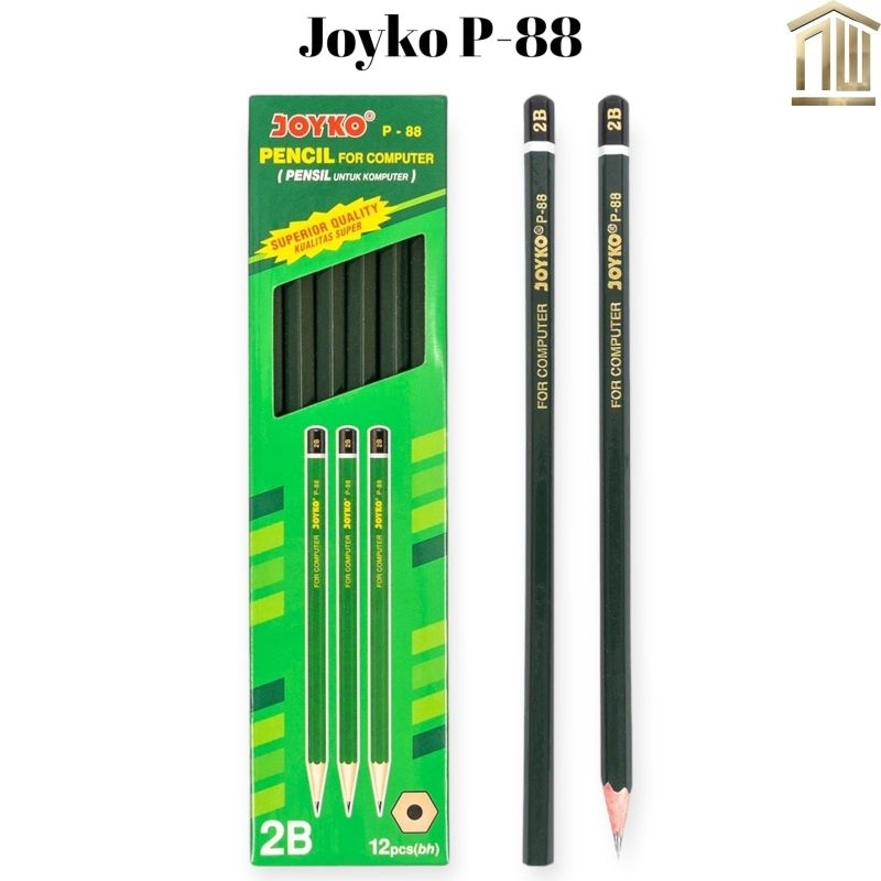 

Pensil 2B Joyko Hijau P-88 (12 Pcs)