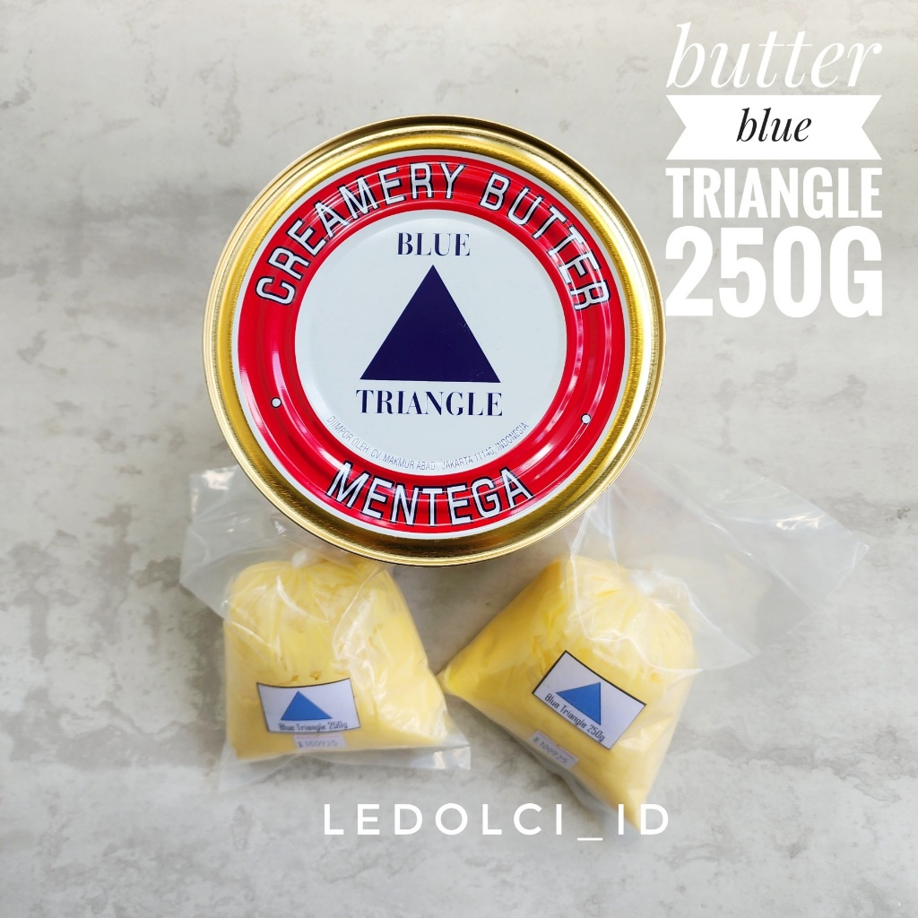 

BUTTER SEGITIGA MENTEGA SEGITIGA BUTTER BLUE TRIANGLE PLASTIK 250G