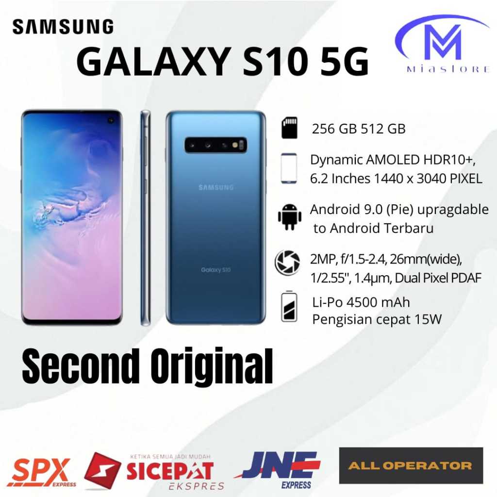 ［Sinyal Permanen］Samsung Galaxy S10 5G Handphone 5G S10 Second Original Mulus HP 5G