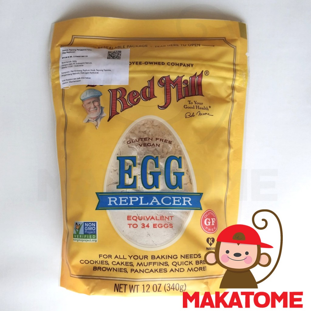 

Bob Red Mill EGG Replacer 12 oz gluten free 12oz BRM bobs bob's 340 gr