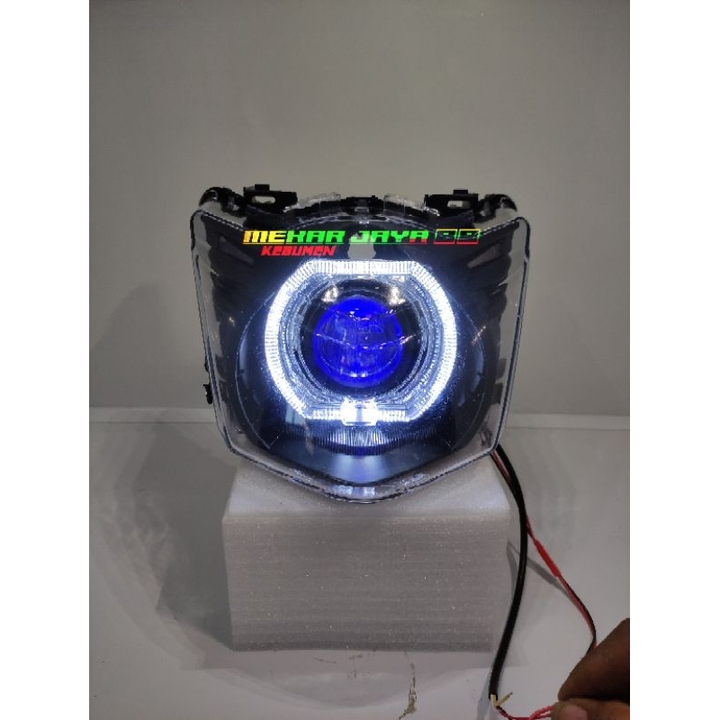 REFLEKTOR LAMPU DEPAN PROJIE BILED BEAT KARBU ALA BILED